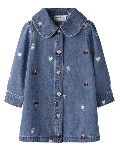 Name it - NMFEmily Denim Kjole - Medium Blue Denim